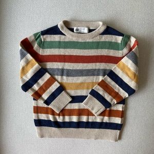 H&M Toddler Boy’s Cotton Multi Colored Striped Sweater 3/4T
